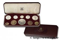 ROYAUME-UNI Série FDC 10 Monnaies Couronnement d’Elisabeth II 1953 