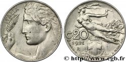 ITALIE 20 Centesimi allégorie de la Liberté 1921 Rome - R