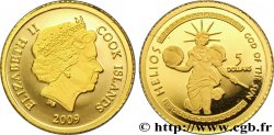 ISOLE COOK 5 Dollars Proof Elisabeth II / Hélios 2009