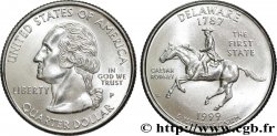 ÉTATS-UNIS D AMÉRIQUE 1/4 Dollar Delaware : Caesar Rodney à cheval 1999 Philadelphie