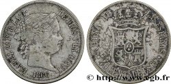 SPAIN 40 Centimos Isabelle II 1866 Madrid