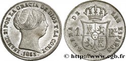 SPAIN 1 Real Isabelle II 1855 Barcelone