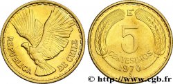 CILE 5 Centesimos (d’Escudo) condor 1970 Santiago - S°