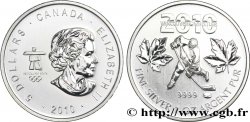 CANADA 5 Dollars (1 once) Proof Jeux Olympiques d’hiver de vancouver : Elisabeth II / hockeyeur 2010 
