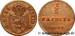 GERMANY - HESSE 1/2 Kreuzer Hesse-Darmstadt 1801
