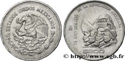 MEXIKO 200 Pesos 75e anniversaire de la révolution : aigle / Zapata, Madera, Carranza et Villa 1985