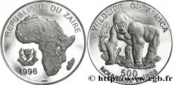 ZAÏRE 500 Nouveaux Zaires Afrique / Gorille 1996