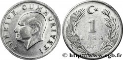 TURKEY 1 Lira Kemal Ataturk 1987