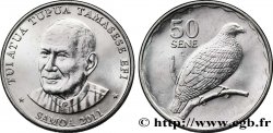 SAMOA 50 Sene roi Tui-Atua Tupua Tamasese Efi / oiseau manuméa 2011