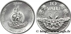 VANUATU 10 Vatu emblème national / palmiers et crabe 2009  SPL