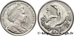 BRITISCHE JUNGFERNINSELN 1 Dollar ‘proof’ Elisabeth II / dauphins 2005