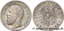 GERMANY - BADEN 2 Mark Frédéric / aigle 1876 Karlsruhe - G