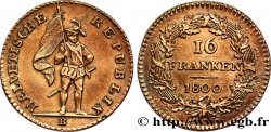 SCHWEIZ - HELVETISCHE REPUBLIK Faux de 16 Franken République Helvétique 1800 Berne - B