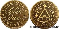 ITALY - SUBALPINE REPUBLIC 2 Soldi Piémont an 9 1801 Turin