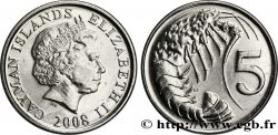 CAYMAN ISLANDS 5 Cents Elisabeth II / crevette 2008