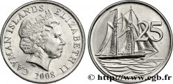 KAIMANINSELN 25 Cents Elisabeth II / voilier 2008