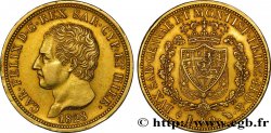 ITALIEN - KÖNIGREICH SARDINIEN 80 Lire or Charles Félix de Savoie 1828 Turin