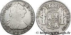 PERU 8 Reales Charles III d’Espagne MI 1785 Lima