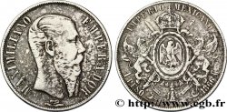 MEXICO 1 Peso Empereur Maximilien 1866 Mexico