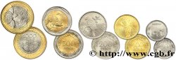 COLOMBIE Lot de 5 monnaies 50, 100, 200, 500 et 1000 Pesos 2012