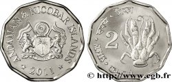 ISLAS ANDAMÁN Y NICOBAR 2 Rupee crabe de cocotier 2011