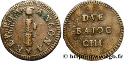 ITALY - RÉPUBLIQUE ROMAINE 2 Baiocchi ville d’Ancône 1798 Ancône