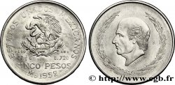 MEXIQUE 5 Pesos Miguel Hidaldo y Costilla / aigle 1952 Mexico