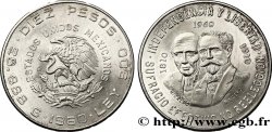 MEXIQUE 10 Pesos anniversaire indépendance et révolution : aigle / Hidalgo et Madero 1960 Mexico