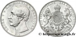 ALEMANIA - HANóVER 1 Vereinsthaler Georges V roi de Hanovre / armes couronnées encadré par un lion et une licorne 1859