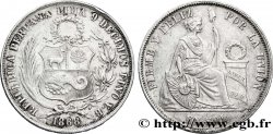 PÉROU 1 Sol emblème / “Liberté” 1868 Lima