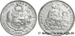 PÉROU 1 Sol emblème / “Liberté” 1868 Lima