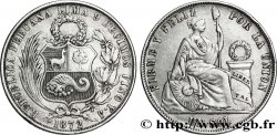 PÉROU 1 Sol Liberté assise 1872 Lima