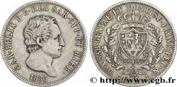 ITALIE - ROYAUME DE SARDAIGNE 5 Lire Charles Félix 1830 Gênes