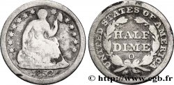 UNITED STATES OF AMERICA 1/2 Dime (5 Cents) Liberté assise variété avec draperie 1852
 Nouvelle-Orléans - O