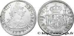 MEXIQUE 2 Reales Charles III tête laurée / écu aux colonnes 1779 Mexico
