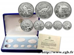 BELIZE Série Proof 8 monnaies emblèmes 1974 Franklin Mint