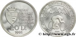 ANDORRE (PRINCIPAUTÉ) 20 Diners Proof Jeux des petits états d’Europe 1991