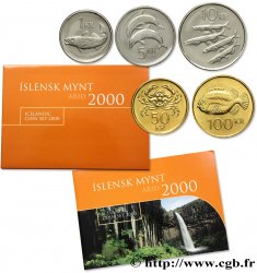 ISLANDE Série 5 Monnaies 2000 