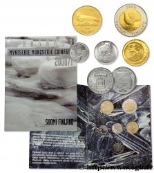 FINLANDE Série 5 Monnaies “Hiver” 2000