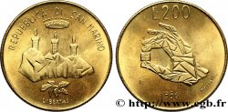 SAINT-MARIN 200 Lire “l’évolution technologique” 1986 Rome - R