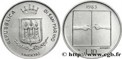 SAINT-MARIN 10 Lire “la Guerre Nucléaire” 1983 Rome