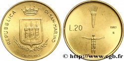 SAINT-MARIN 20 Lire “La Menace Nucléaire” 1983 Rome - R