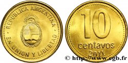 ARGENTINA 10 Centavos emblème 2011