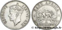 AFRIQUE DE L EST 1 Shilling Georges VI / lion 1948 British Royal Mint