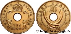 AFRIQUE DE L EST 10 Cents au nom d’Elisabeth II 1952 Heaton - H
