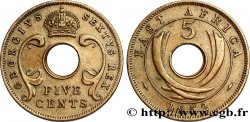 AFRIQUE DE L EST 5 Cents frappe au nom de Georges VI 1952 Londres