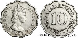 ÎLE MAURICE 10 Cents Elisabeth II 1965