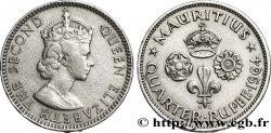ÎLE MAURICE 1/4 Roupie Élisabeth II 1964