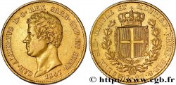 ITALIE - ROYAUME DE SARDAIGNE 20 Lire Charles-Albert roi de Sardaigne 1847 Turin