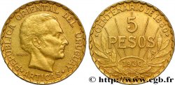 URUGUAY 5 Pesos Centenaire de la constitution 1930 Paris